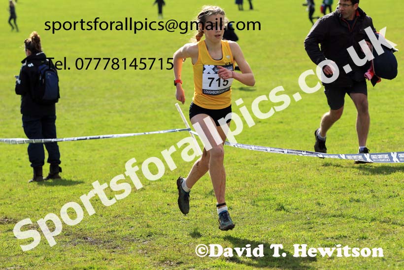 Girls Under-13s 2022 CAU Inter Counties Cross Country, Prestwold Hall, Loughborough.  Photo: David T. Hewitson/Sports for All Pics